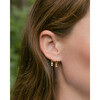 Women's Diamond Baguette Charm + Hoop Single Earring - Earrings - 2