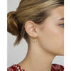 Women's Diamond Baguette Charm + Hoop Single Earring - Earrings - 3