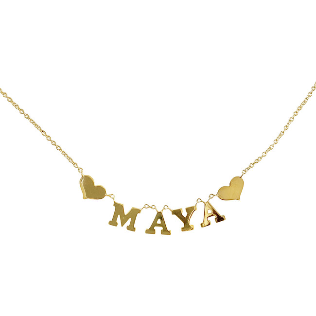 Name Necklace with Hearts - Necklaces - 1