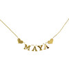 Name Necklace with Hearts - Necklaces - 1 - thumbnail