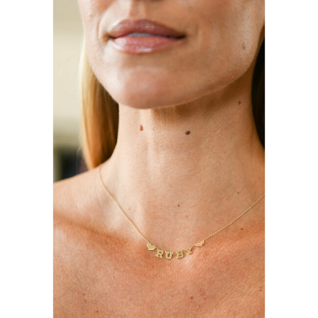 Name Necklace with Hearts - Necklaces - 3