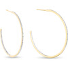 Large Pavé Diamond Hoops - Earrings - 1 - thumbnail