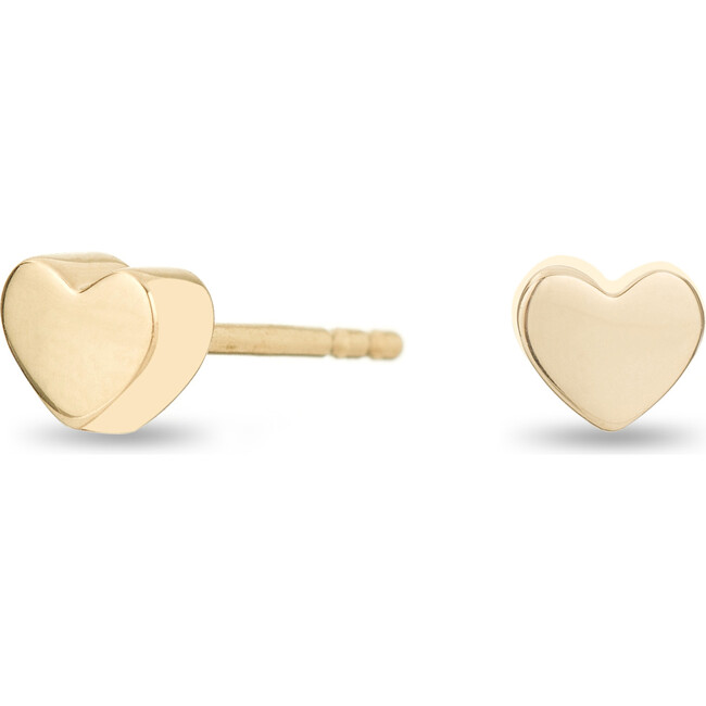 Super Tiny Puffy Heart Post Earrings - Earrings - 1