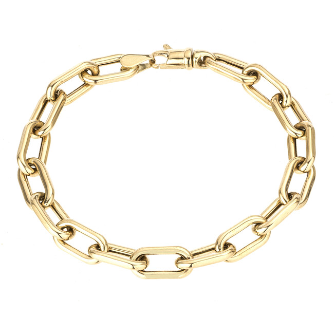 7mm wide Italian Chain Link Bracelet