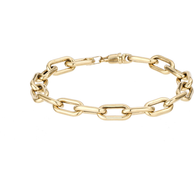 7mm wide Italian Chain Link Bracelet