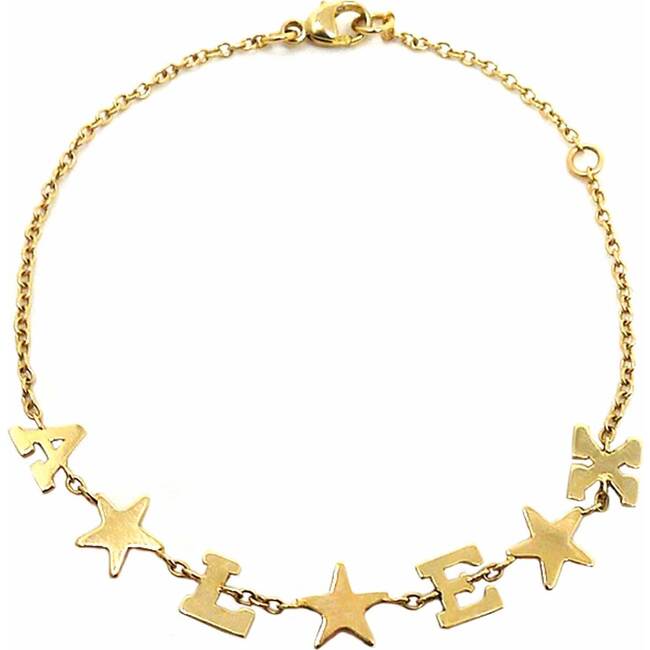 Initial Bracelet with Stars - Bracelets - 4