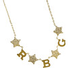 Initial Necklace with Diamond Stars - Necklaces - 1 - thumbnail