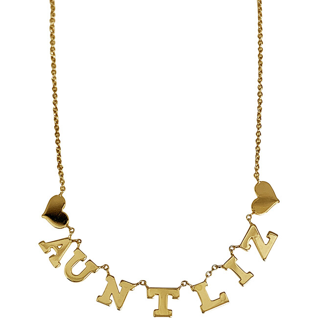 Name Necklace with Hearts - Necklaces - 7