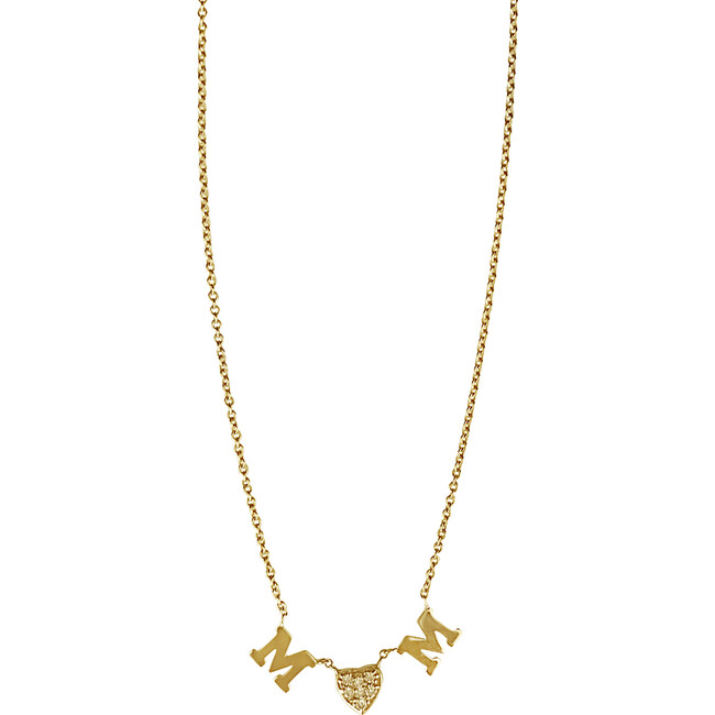 Initial Necklace with Diamond Stars - Necklaces - 3