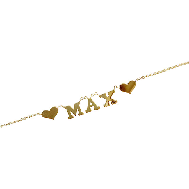 Name Necklace with Hearts - Necklaces - 9