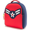 Vintage Flyer Toddler Harness Backpack, Red and Blue - Backpacks - 1 - thumbnail