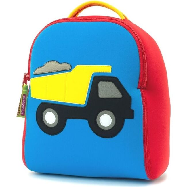 Truck Toddler Harness Backpack, Red and Blue - Backpacks - 1