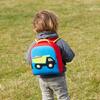 Truck Toddler Harness Backpack, Red and Blue - Backpacks - 2