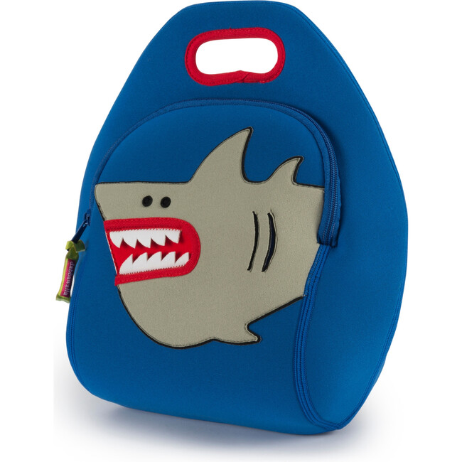 RETIRED Shark Lunch Bag, Blue and Silver - Lunchbags - 1