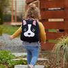 French Bulldog Toddler Harness Backpack, Black and Pink - Backpacks - 2 - thumbnail