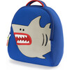 Shark Backpack, Blue - Backpacks - 1 - thumbnail