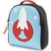 Rocket Toddler Harness Backpack, Blue and Red - Backpacks - 1 - thumbnail