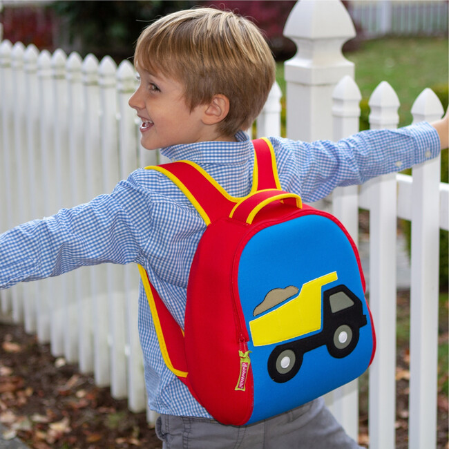 Truck Backpack, Red and Blue - Backpacks - 3