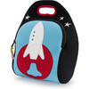 Rocket Lunch Bag, Blue and Red - Lunchbags - 1 - thumbnail