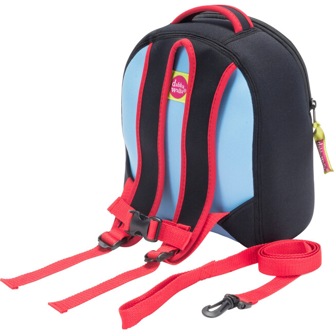 Rocket Toddler Harness Backpack, Blue and Red - Backpacks - 2