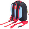 Rocket Toddler Harness Backpack, Blue and Red - Backpacks - 2 - thumbnail