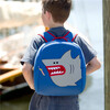 Shark Backpack, Blue - Backpacks - 3