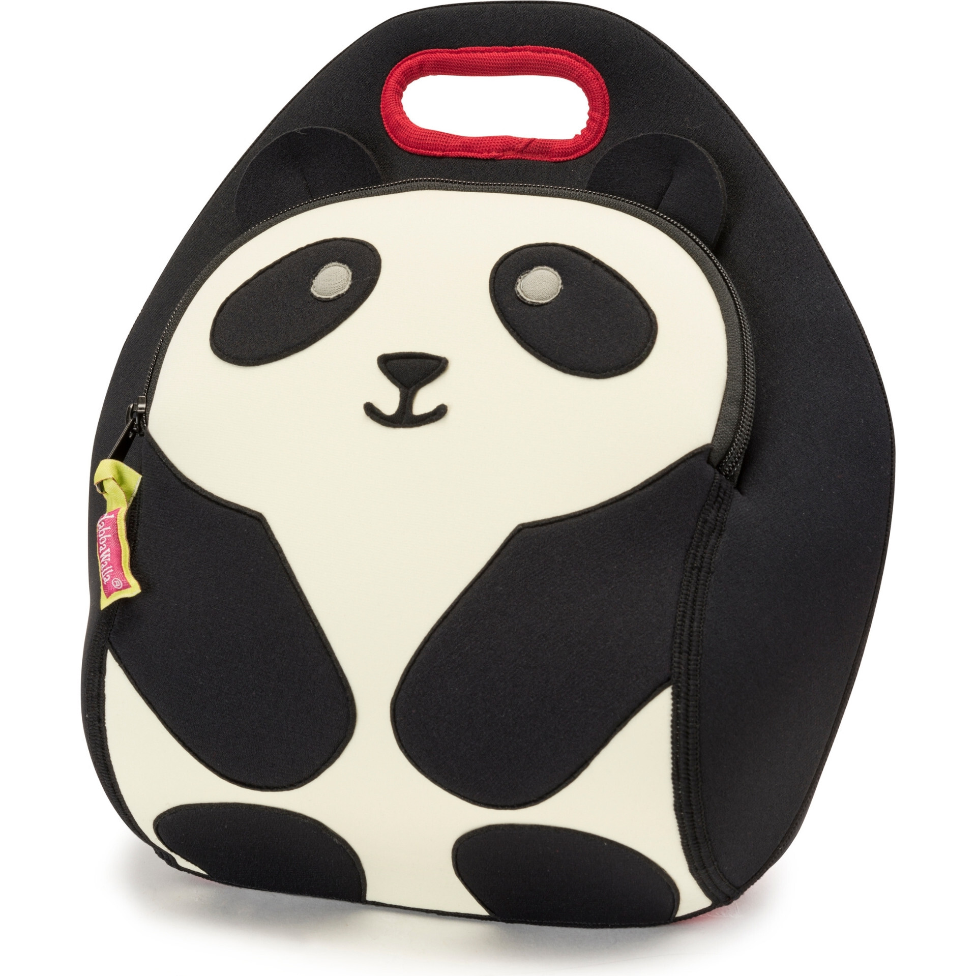 Panda Lunch Bag, Black and Cream - Lunchbags - 1