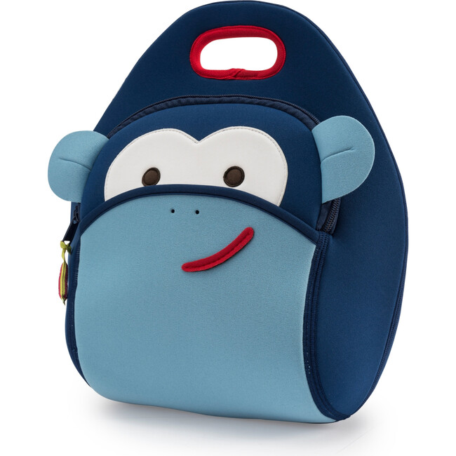 Blue Monkey Lunch Bag, Blue - Lunchbags - 1
