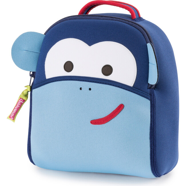 Blue Monkey Toddler Harness Backpack, Blue - Backpacks - 1