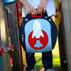 Rocket Lunch Bag, Blue and Red - Lunchbags - 3