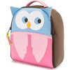 Owl Toddler Harness Backpack, Brown and Pink - Backpacks - 1 - thumbnail