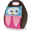 Owl Lunch Bag, Brown and Pink - Lunchbags - 1 - thumbnail