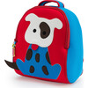 Dog Backpack, Red and Blue - Backpacks - 1 - thumbnail