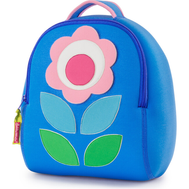 Flower Petal Backpack, Blue and Pink