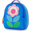 Flower Petal Backpack, Blue and Pink - Backpacks - 1 - thumbnail
