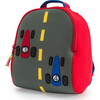 Race Car Backpack, Red - Backpacks - 1 - thumbnail