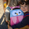 Owl Backpack, Brown and Pink - Backpacks - 3 - thumbnail