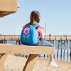 Flower Petal Backpack, Blue and Pink - Backpacks - 3