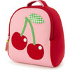 Cherry Backpack, Red - Backpacks - 1 - thumbnail
