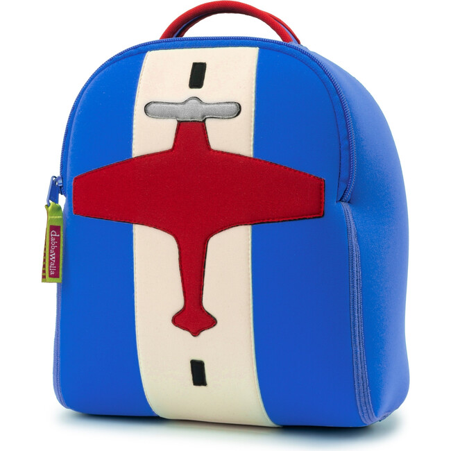 Airplane Toddler Harness Backpack, Blue and Red