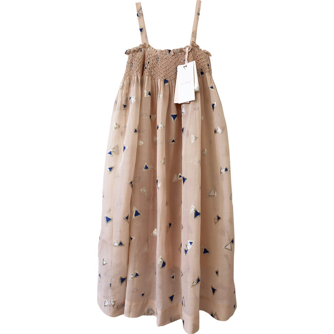 Jamaila Long Dress, Pale Blush - Dresses - 4