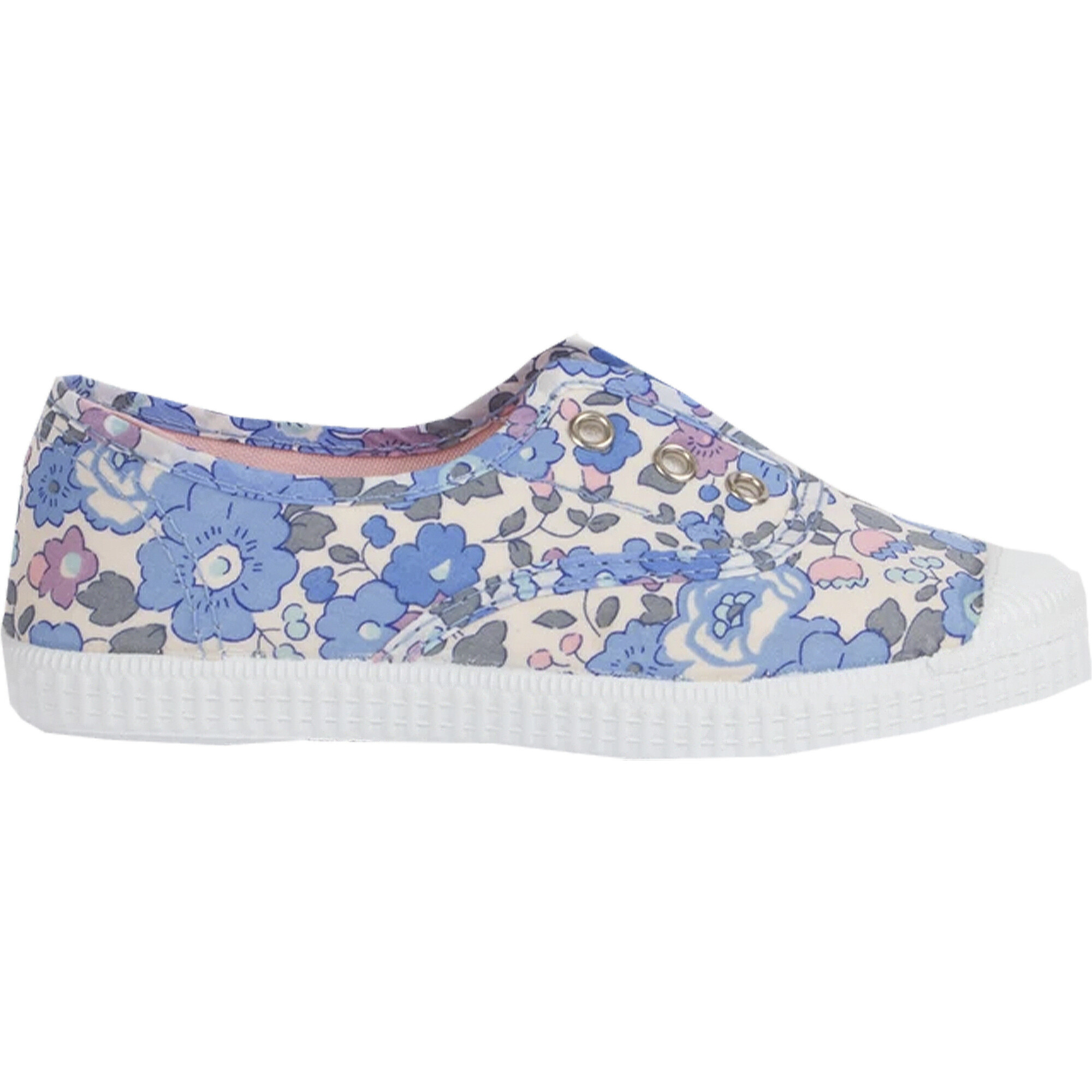Hampton Canvas Liberty Plum Sneaker, Blue Betsy - Sneakers - 1