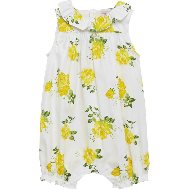 Vintage Rose Angelina Romper, Yellow - Rompers - 1