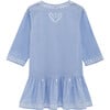 Embroidered Kaftan, Pale Blue - Cover-Ups - 4