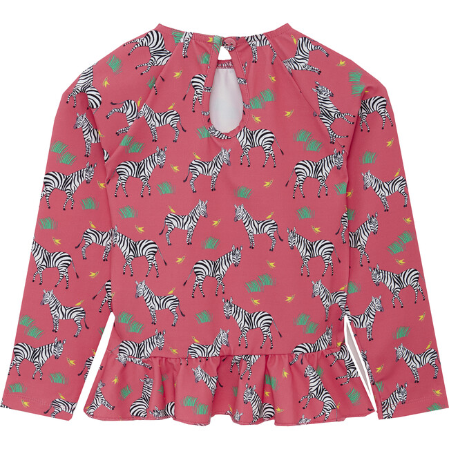 Zebra Bow Rash Vest, Pink
