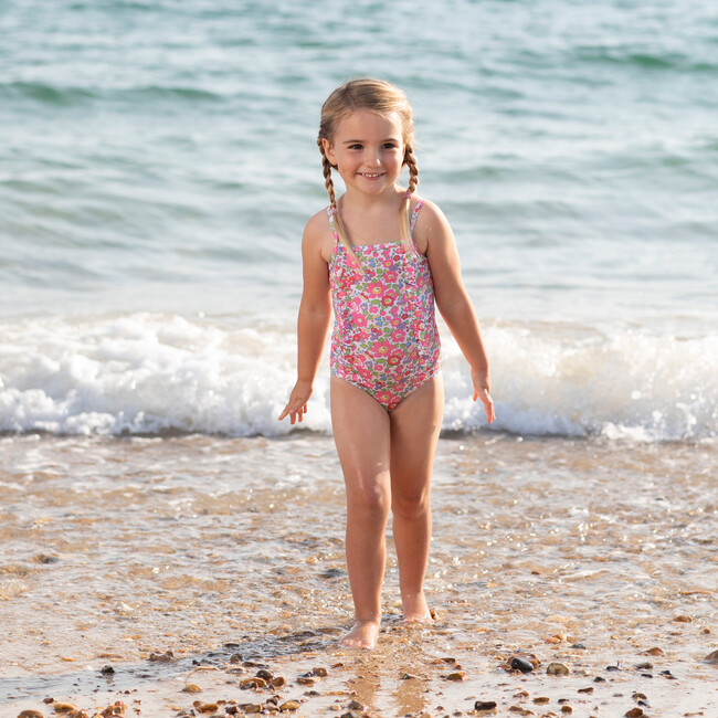 Betsy Frill Swimsuit, Pink - One Pieces - 3