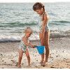 Carline Rose Frill Swimsuit, Pale Blue - One Pieces - 3