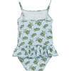Turtle Peplum Swimsuit, Blue - One Pieces - 4
