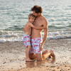 Flamingo Swimshorts, Blue - Swim Trunks - 2