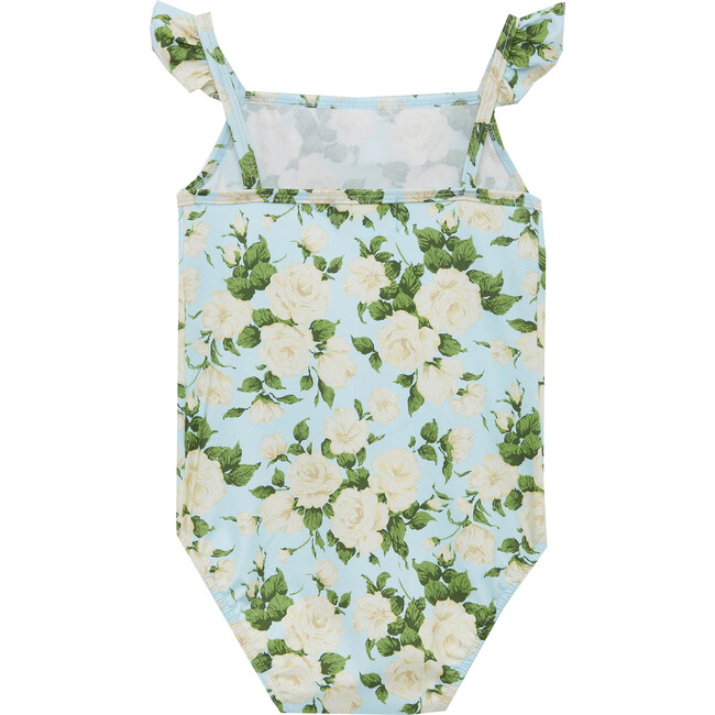 Carline Rose Frill Swimsuit, Pale Blue - One Pieces - 4